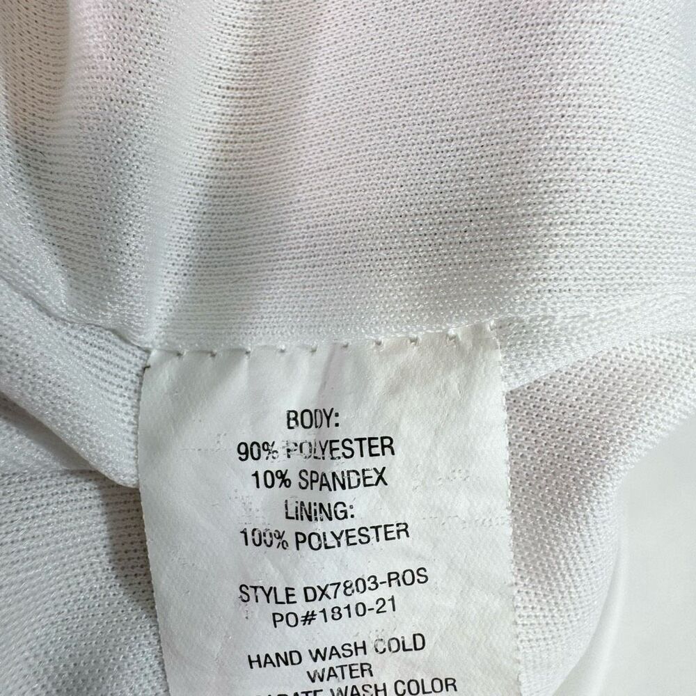 Liz & Sara Mini Dress Womens Medium Tan Floral Y2K Lined Smocked Crepe Milkmaid - Picture 5 of 9